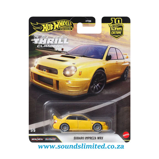 Hot Wheels Subaru Impreza WRX Premium Car Culture Thrill Climbers JKF21