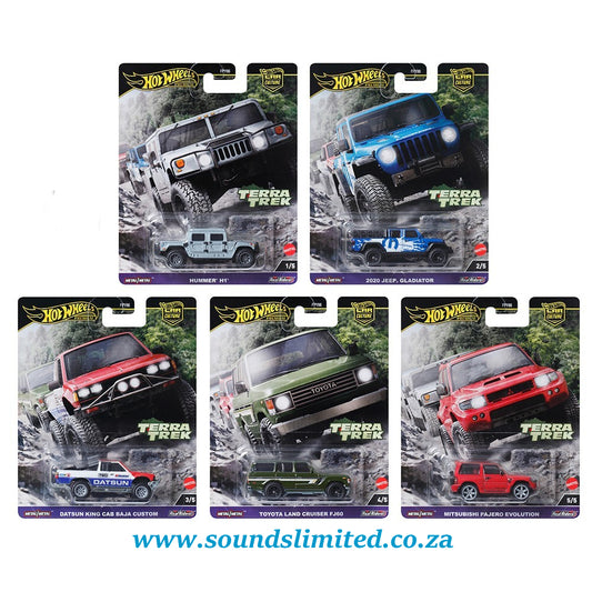 Hot Wheels Terra Trek Premium Car Culture set of 5 FPY86-961C