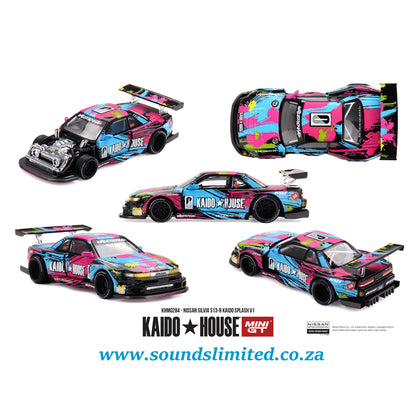 Mini GT x KaidoHouse #284 Nissan Silvia S13-R Kaido Splash V1