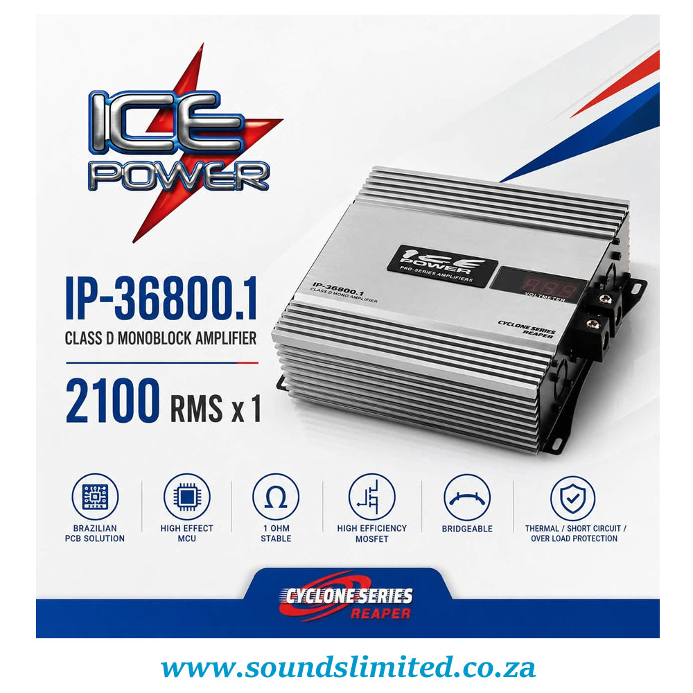 Ice Power Cyclone Series Reaper Class D Monoblock Amplifier IP-36800.1