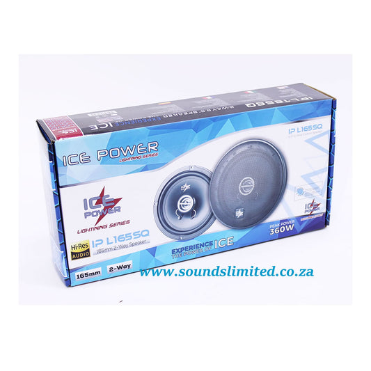 IcePower IP-L165SQ Lightning Series 6.5" 360w 2way SQ Speakers