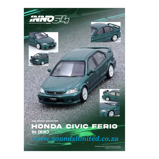 Inno Models Honda Civic Ferio Si EK IN64-EKS-GREEN