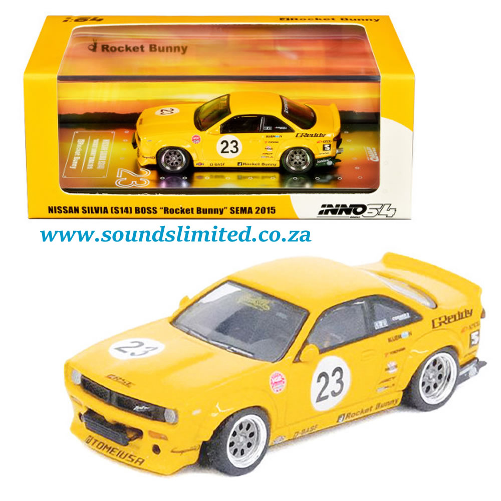 Inno64 Models 1/64 Nissan Silvia (S14) BOSS “Rocket Bunny” Sema 2015 IN64-S14B-RB15