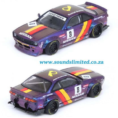 Inno64 Models 1/64 Nissan Silvia (S14) Boss "Rocket Bunny" Purple IN64-S14B-PRP