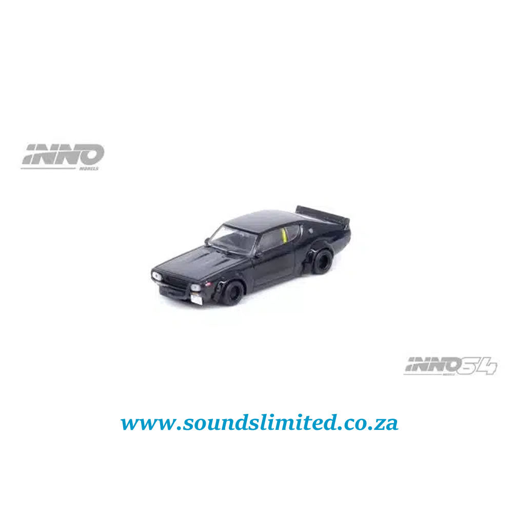 Inno64 Nissan Skyline 2000 GT-R (KPGC110) “KENMERI” Black IN64-KPGC110LB-BLA