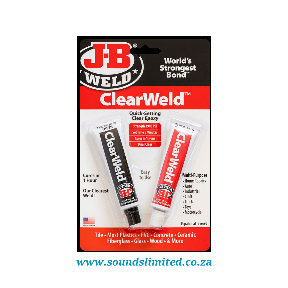 J-B Weld  JBW8212 ClearWeld Twin Tubes