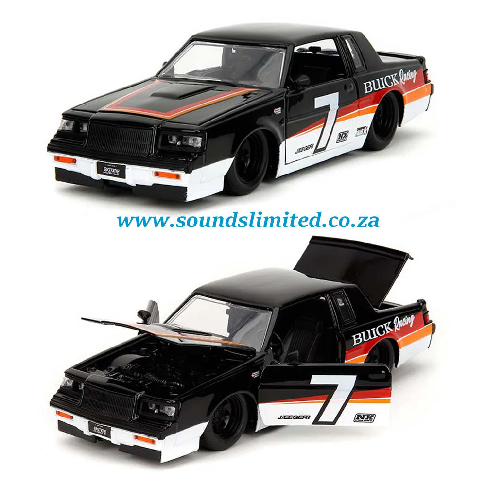 Jada 1/24 1987 Buick Grand National Black and White Bigtime Muscle - #35864