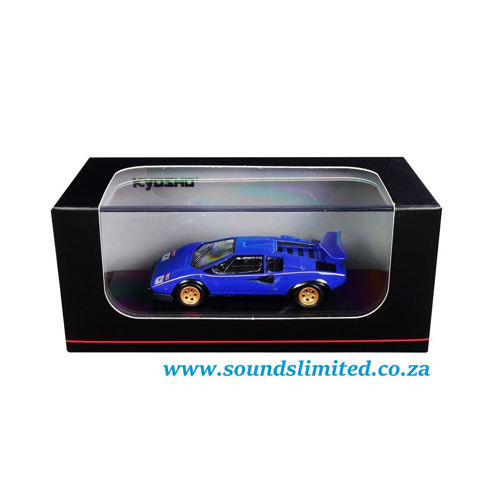 Kyosho 1/64 Lamborghini Countach LP500S Blue KS06930A2 diecast model