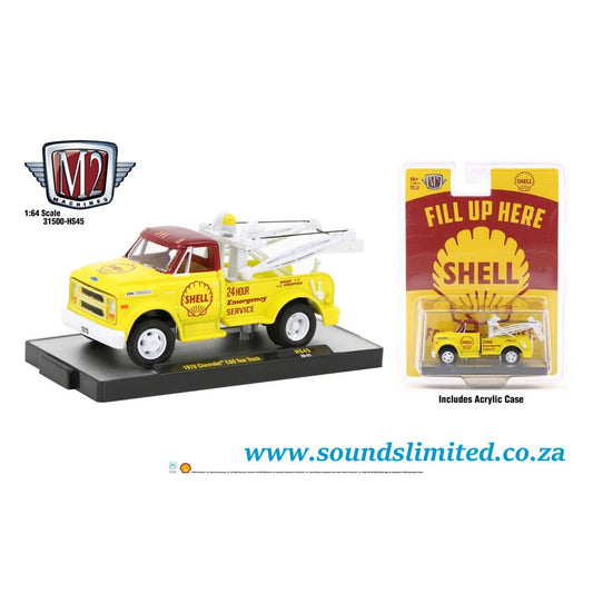 M2 Machines 1/64 1970 Chevrolet C60 SHELL Tow Truck – Hobby Exclusive HS45