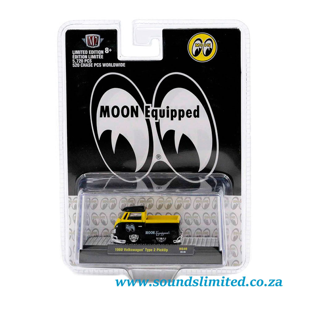M2 Machines 1/64 Volkswagen Type 2 Pickup Mooneyes Yellow/Black HS40