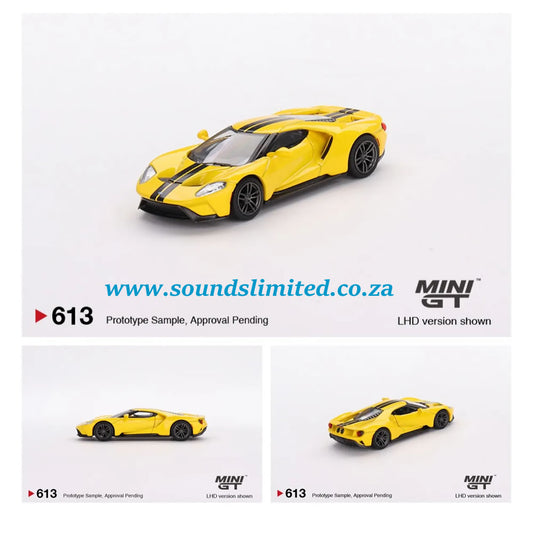 Mini GT #613 1/64 Ford GT Triple Yellow LHD