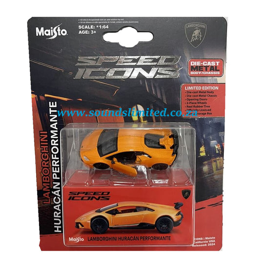 Maisto Limited Edition Ferrari - Lamborghini Huracan Performante Speed Icons 15705 Orange