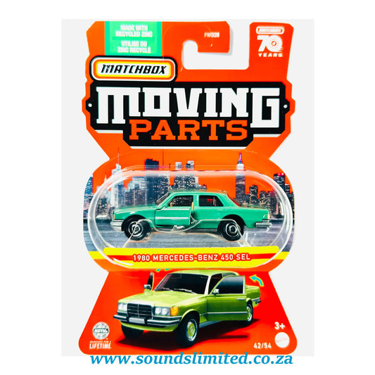 Matchbox 2023 Moving Parts Case F 1980 Mercedes-Benz 450 SEL