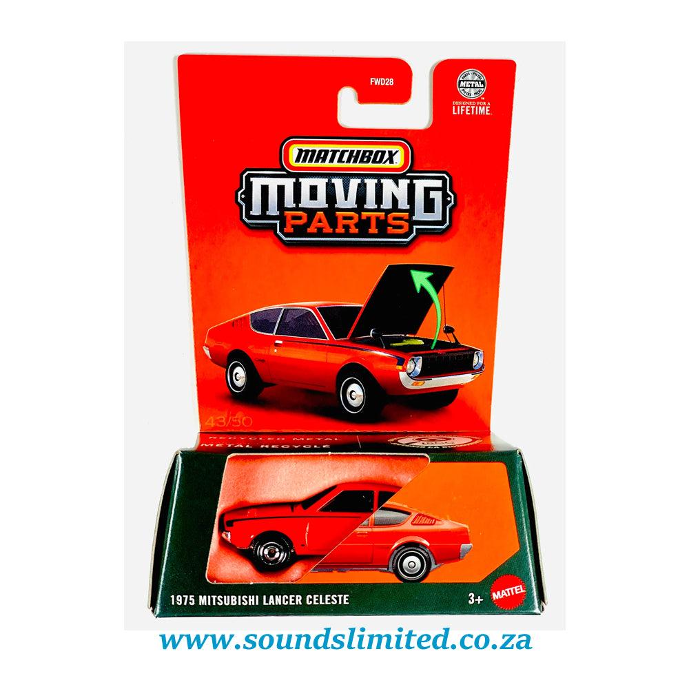 Matchbox 2025 Moving Parts 1975 Mitsubishi Lancer Celeste JBX01