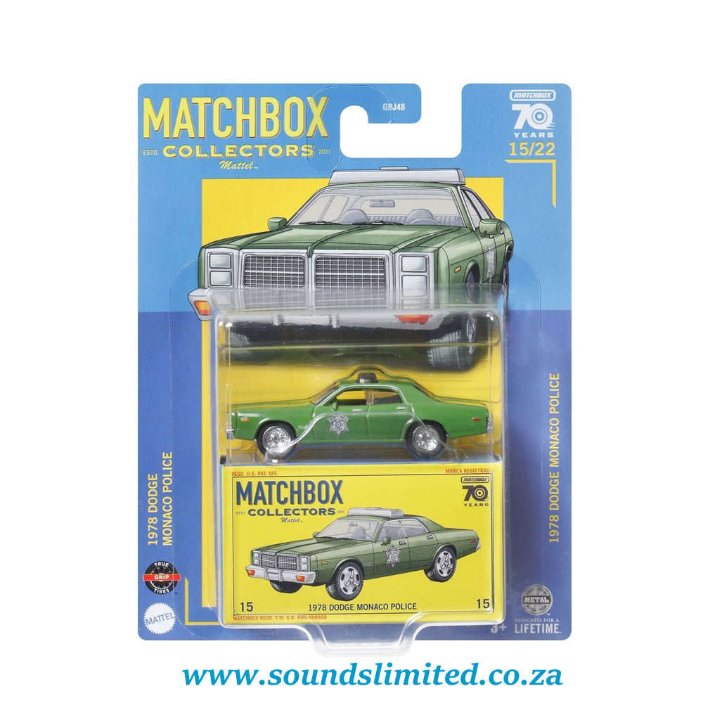 Matchbox '78 Dodge Monaco Police Car MBX Collectors Series Mix 3 - HLJ62