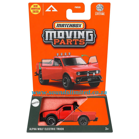 Matchbox Moving Parts Alpha Wolf Electric Truck JBW64