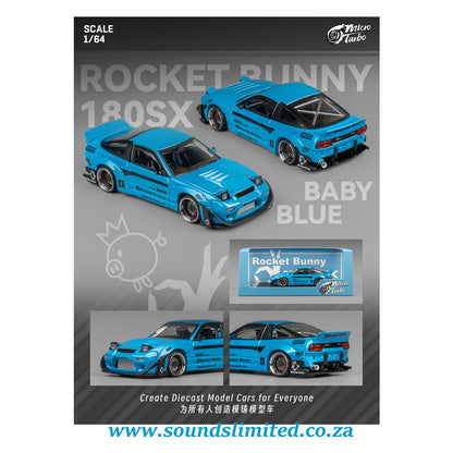 MicroTurbo Nissan 180SX Rocket Bunny Blue MT6407C2