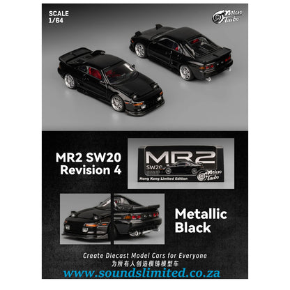 Microturbo 1/64 Custom MR2 SW20 Hong Kong Limited Edition Metallic Black MT6402C1