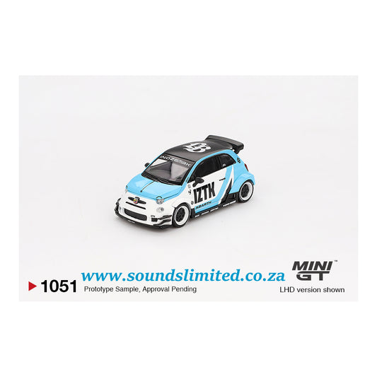 Mini GT #1051 Abarth 595 LB-WORKS x Abas Works IZTK