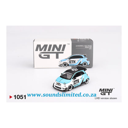 Mini GT #1051 Abarth 595 LB-WORKS x Abas Works IZTK