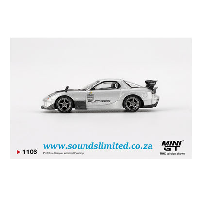 Mini GT #1106 Mazda RX-7 RE-Amemiya Silver Metallic