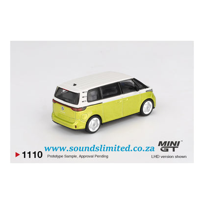 Mini GT #1110 Volkswagen ID.Buzz Candy White / Pomelo Yellow