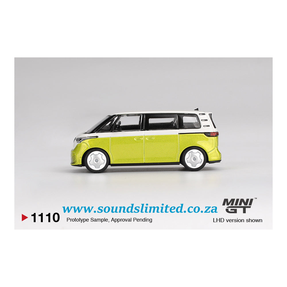 Mini GT #1110 Volkswagen ID.Buzz Candy White / Pomelo Yellow