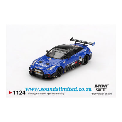 Mini GT #1124 LB-Silhouette WORKS GT NISSAN 35GT-RR Ver.2 Blue