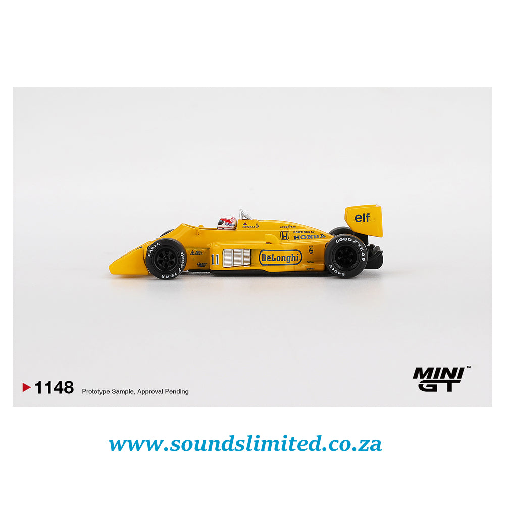 Mini GT #1148 Lotus 99T #11 Satoru Nakajima 1987 Monaco Grand Prix