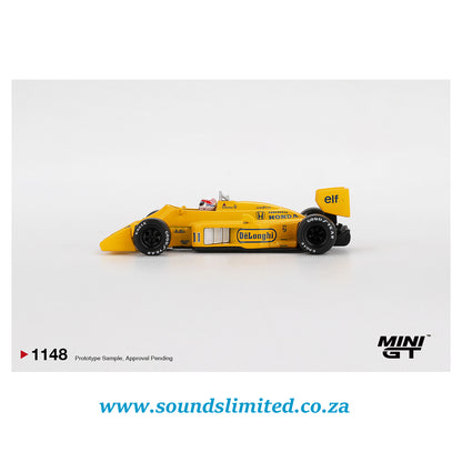 Mini GT #1148 Lotus 99T #11 Satoru Nakajima 1987 Monaco Grand Prix