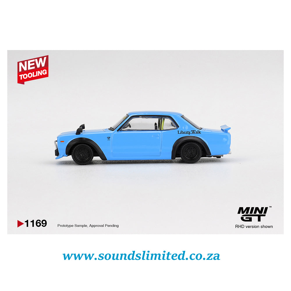 Mini GT  #1169 Nissan LB★Works HAKOSUKA Baby Blue