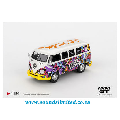 Mini GT #1191 Volkswagen T1 Microbus Mizu Design Blister
