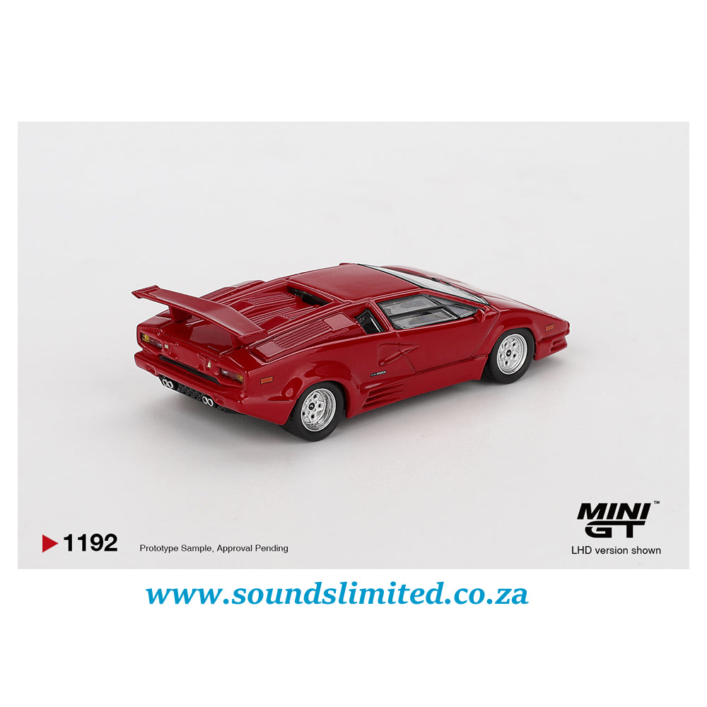 Mini GT #1192 Lamborghini Countach 25th Anniversary Red