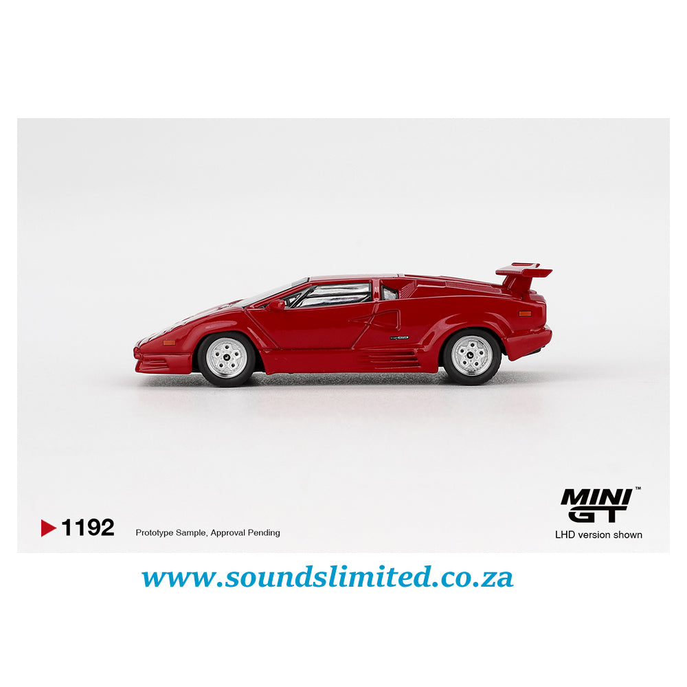 Mini GT #1192 Lamborghini Countach 25th Anniversary Red