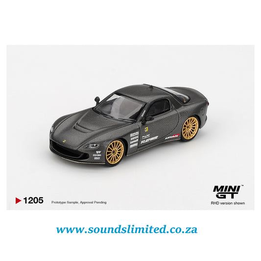 Mini GT #1205 Mazda RX-7 RE-Amemiya Matsukiyo KOKU 3 Rotor NA-7 TAS 2025 Best Tuned Car Award Blister