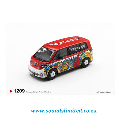 Mini GT #1209 Volkswagen ID. Buzz Mizu Design