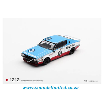Mini GT #1212 Nissan Skyline Kenmeri Liberty Walk Nissan Racing ’75 concept