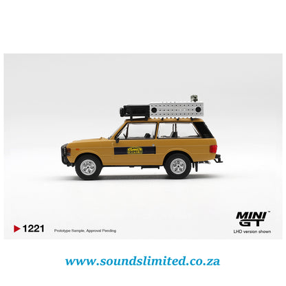 Mini GT #1221 Range Rover 1981 Camel Trophy Sumatra K.Stoppa & A.Valldorf