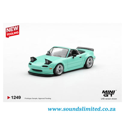 Mini GT #1249 Mazda MX-5 (NA) Pandem Mint Green