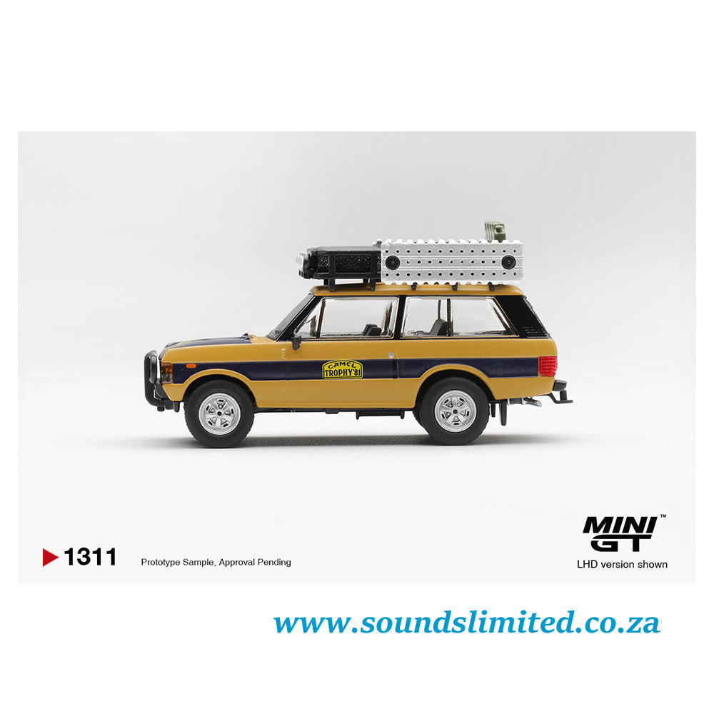 Mini GT #1311 Range Rover 1981 Camel Trophy Sumatra N.Sudmann & F.Hofmann