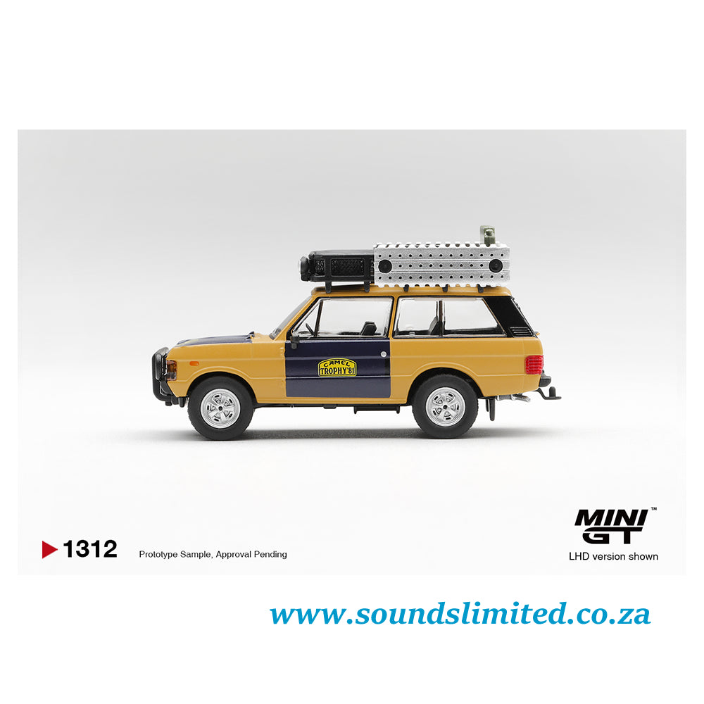 Mini GT #1312 Range Rover 1981 Camel Trophy Sumatra H.Fischer & W.Bays