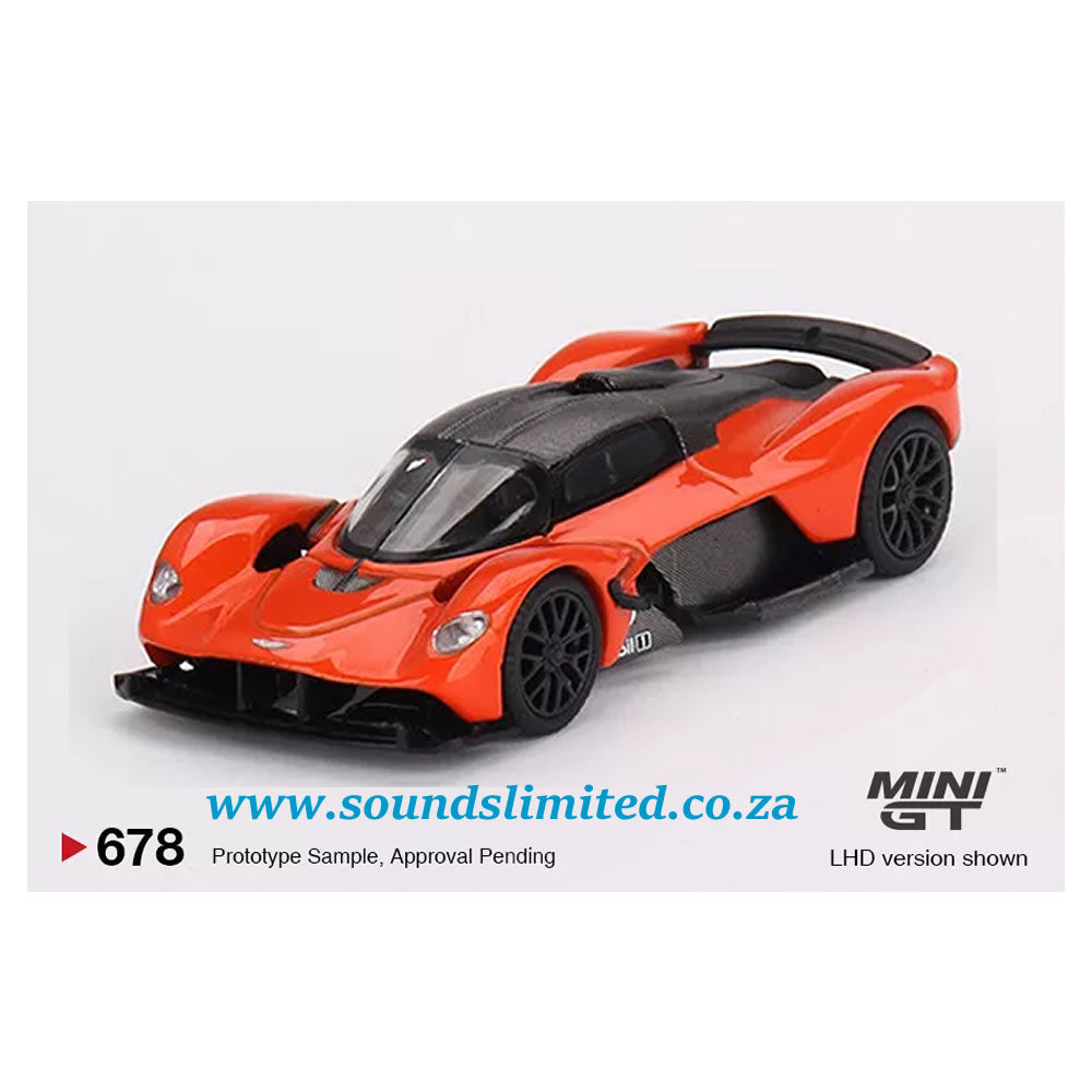 MiniGT #678 1/64 Aston Martin Valkyrie Maximum Orange Model Car