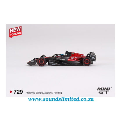 Mini GT #729 Alfa Romeo C43 #77 Valtteri Bottas 2023 F1 2023 Australian GP