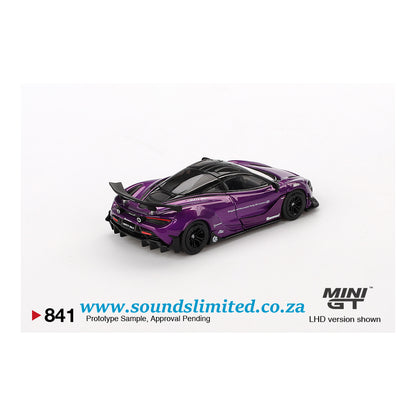 Mini GT #841 McLaren 720S LB★Works Purple