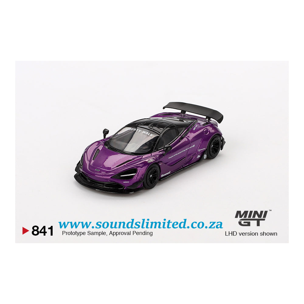 Mini GT #841 McLaren 720S LB★Works Purple