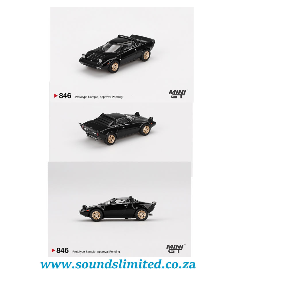 Mini GT #846 Lancia Stratos HF Stradale Nero