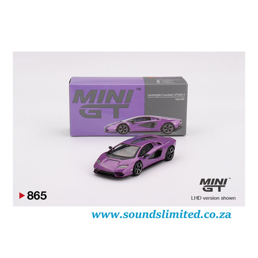 Mini GT #865 Lamborghini Countach LPI 800-4 Viola 30th