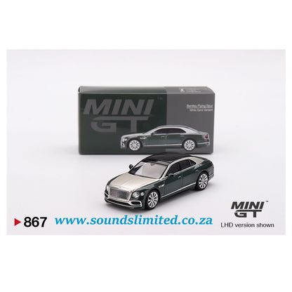 Mini GT #867 Bentley Flying Spur White Sand Verdant