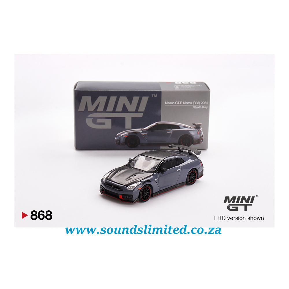 Mini GT #868 Nissan GT-R Nismo 2024 NISMO Stealth Gray