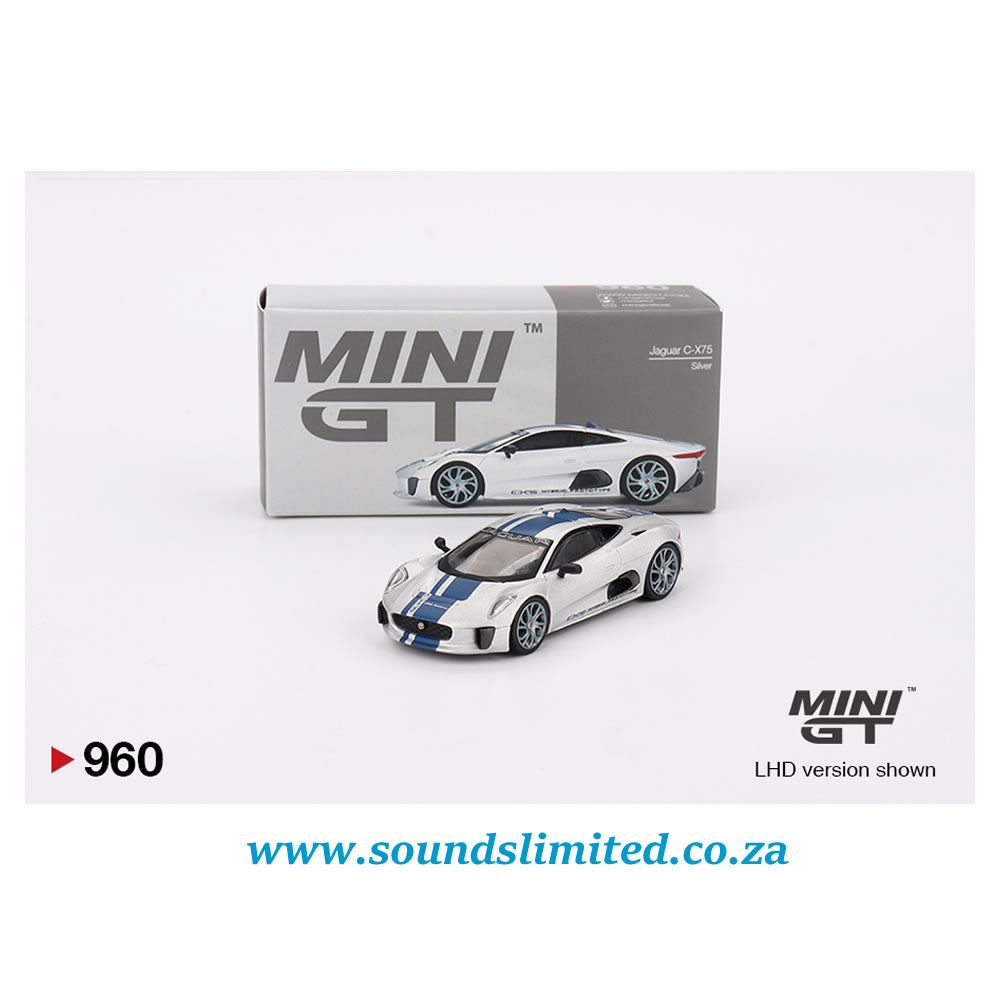 Mini GT #960 Jaguar C-X75 Silver